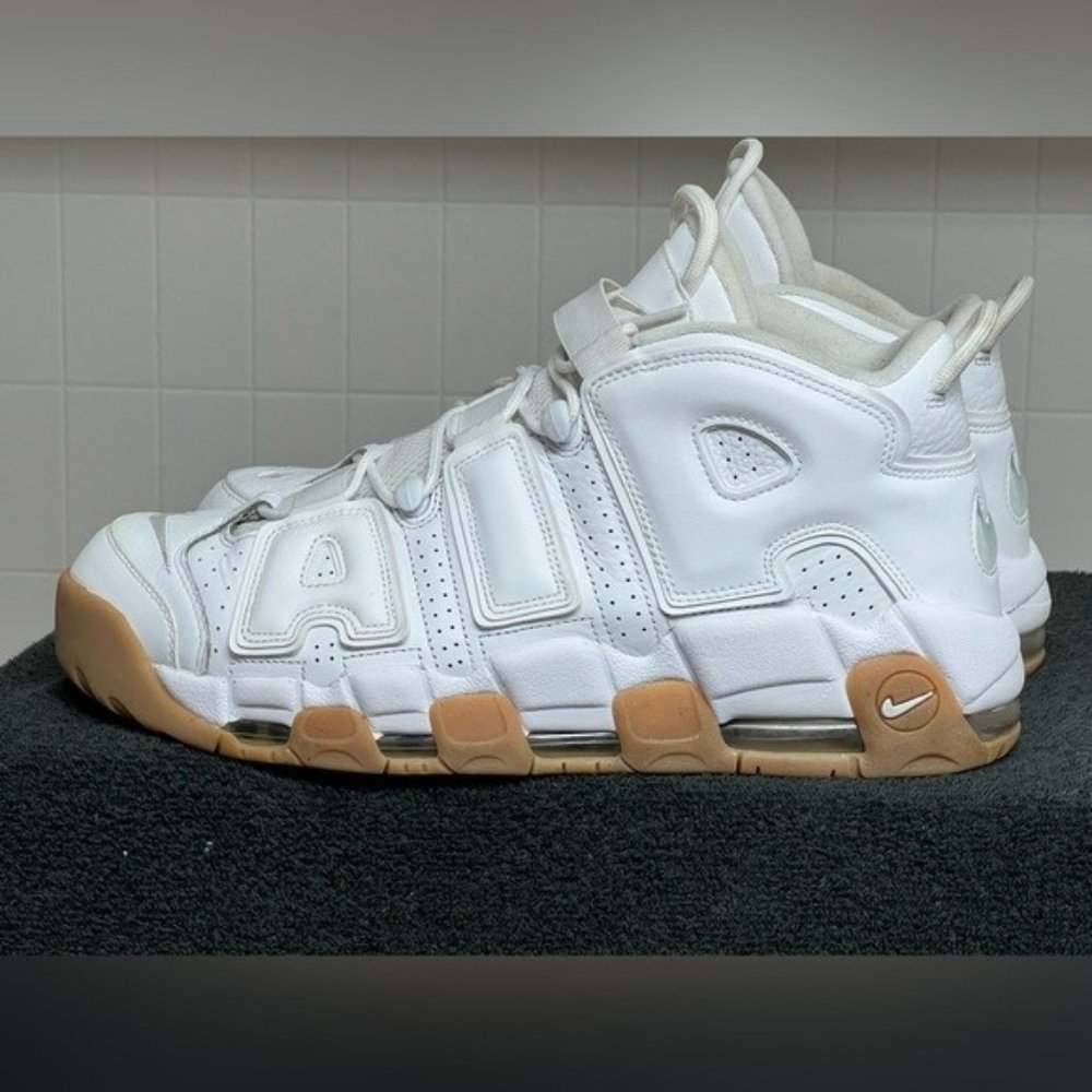 Nike Air More Uptempo White Gum 2016 Mens Size 13 414962-103 NICE RARE
